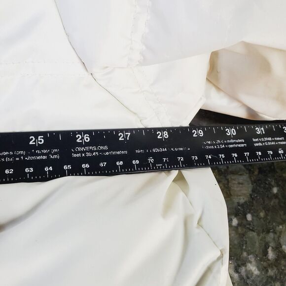 Vtg U.S. Polo Assn. Men's Rare Puffer Coat 2XL Ivory Fleece 4 Pockets 2 Zip - Picture 11 of 16